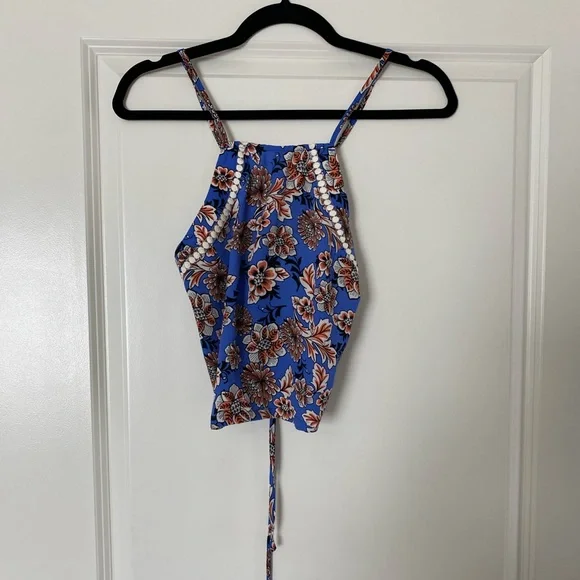 Dance & Marvel Floral Halter Top Size Small New without Tags - Picture 4 of 11